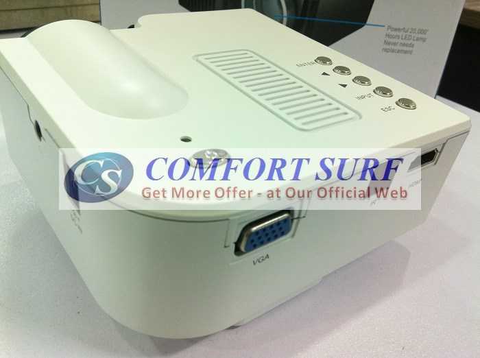 Original UNIC UC28+ 3rd Generation LED Projector with DIRECT VGA HDMI AND REMOTE CONTROL INCLUDED!